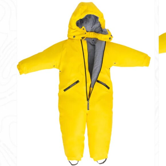 OAKI One-Piece Children's Snow Suit Sundance Yellow 2T Sizing Runs Large Winter - Picture 1 of 16